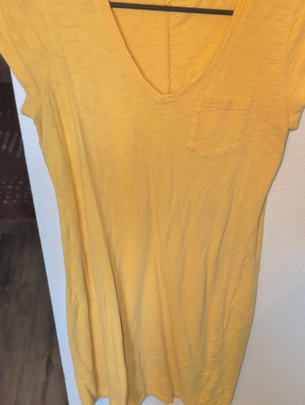 GAP Yellow V-Neck Midi Dress